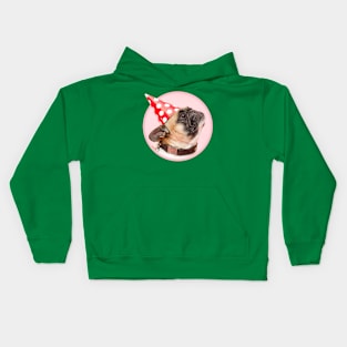 Pug Birthday Party Kids Hoodie